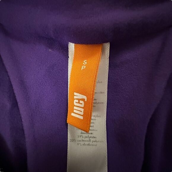 Lucy ~ Womens Purple Racerback Athleisure Dress ~ size Small - Picture 8 of 9